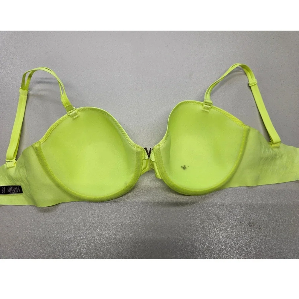 Victoria's Secret Neon Yellow Multi-Way‎ Underwire Bra 34DD 371089-GRH